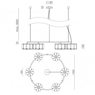 Lámpara de techo LED Iman (22W)