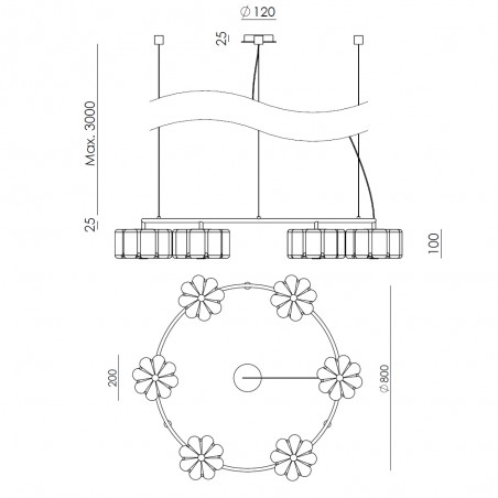 Lámpara de techo LED Iman (22W)