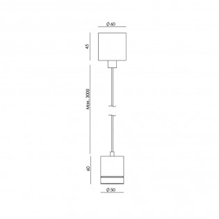 Lámpara colgante LED Tea (6W)