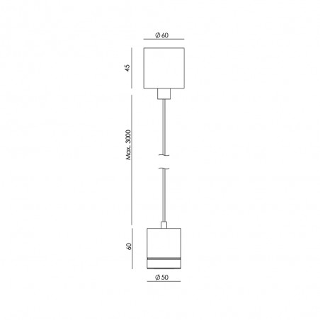 Lámpara colgante LED Tea (6W)