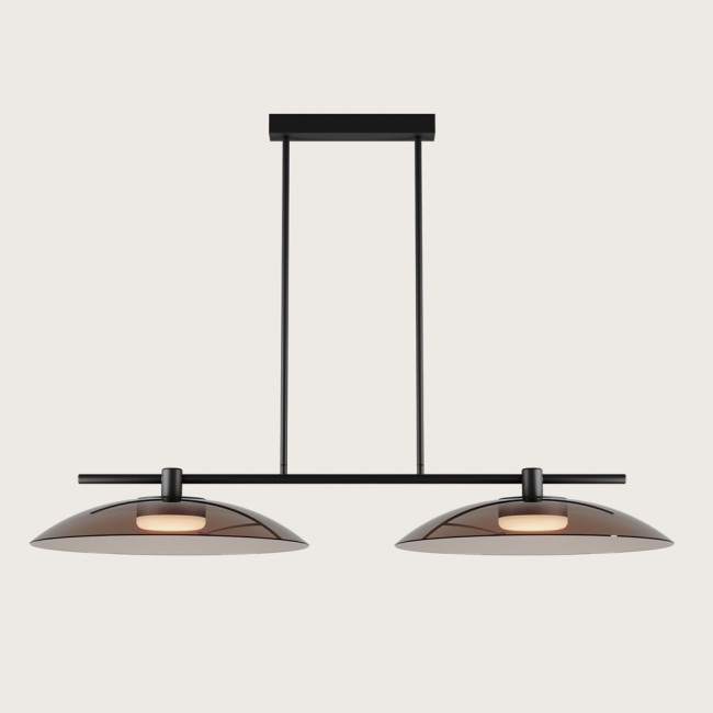 Lámpara de techo LED Betty Fumé (2x10W)
