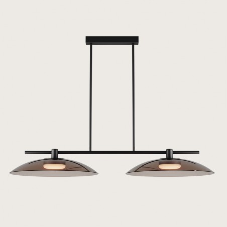 Lámpara de techo LED Betty Fumé (2x10W)