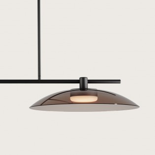 Lámpara de techo LED Betty Fumé (2x10W)