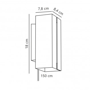 LED Wall Lamp Curtiz (2x4.5W)