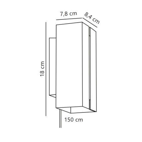 Curtiz LED-Wandleuchte (2x4,5W)