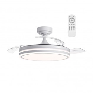 LED fan with retractable...