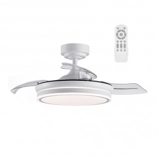 LED fan with retractable...