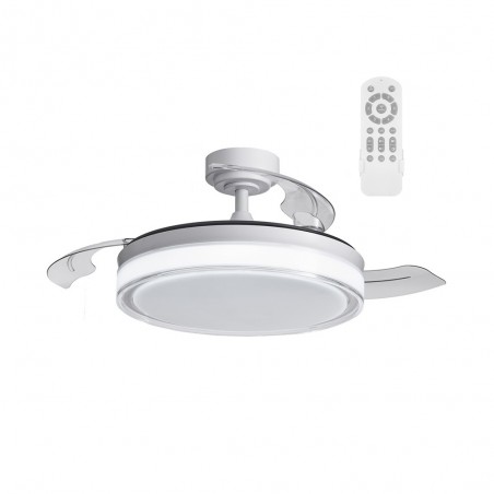 LED fan with retractable blades Oroel White CCT Dim (72W)