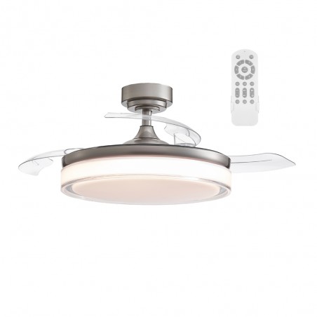 LED-Lüfter mit klappbaren Flügeln Oroel Nickel CCT (45W)
