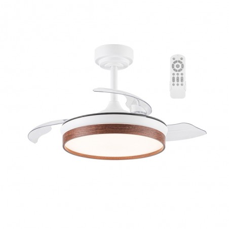 LED fan with folding blades Tamero Cherry CCT Dim (46W)