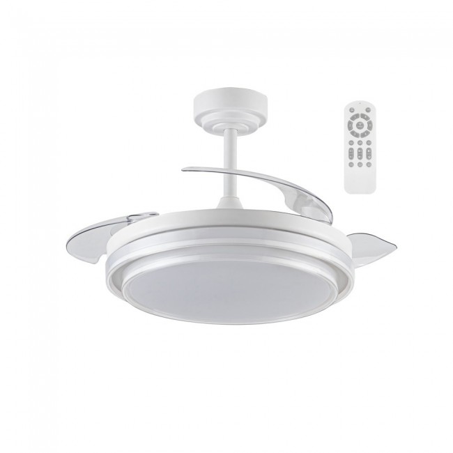 LED Fan Folding blades Mesina White CCT Dim (72W)