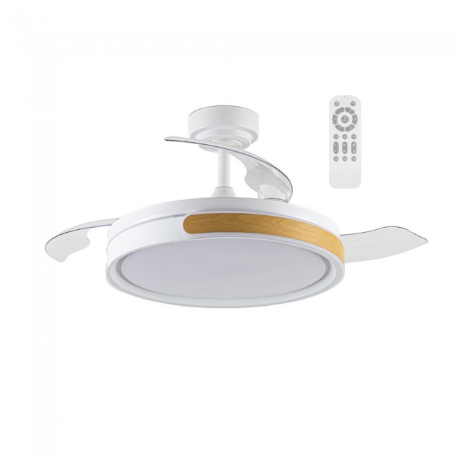 LED Ceiling fan with folding blades Nemi CCT Dim (72W)
