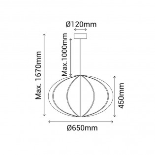 Ceiling lamp Emma 65