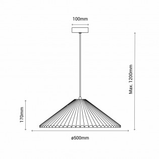 Lámpara colgante Elena 50