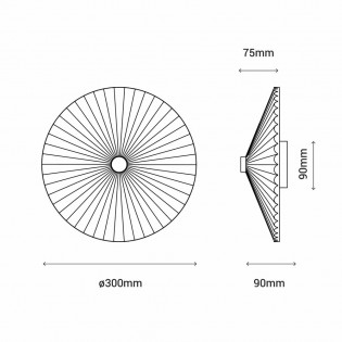 Aplique de pared LED Elena 30 (9W)