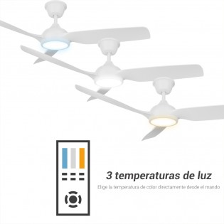 LED Ceiling Fan Dana IP66 CCT Dim (21W)