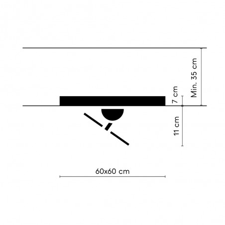 Recessed Ceiling Fan LED Cubis CCT Dim (32W)