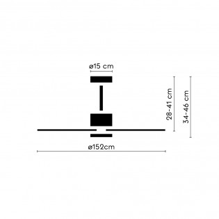 Outdoor LED Ceiling Fan Nova CCT Dim (18W)