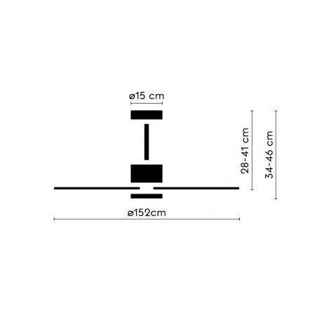 Outdoor LED Ceiling Fan Nova CCT Dim (18W)