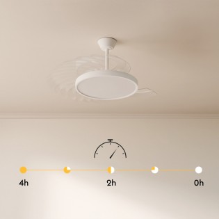 LED fan retractable blades Victoria XS CCT Dim (12W)