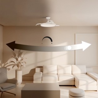 LED fan retractable blades Victoria S CCT Dim (16W)