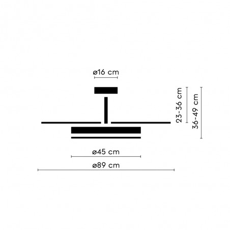 LED fan retractable blades Victoria S CCT Dim (16W)