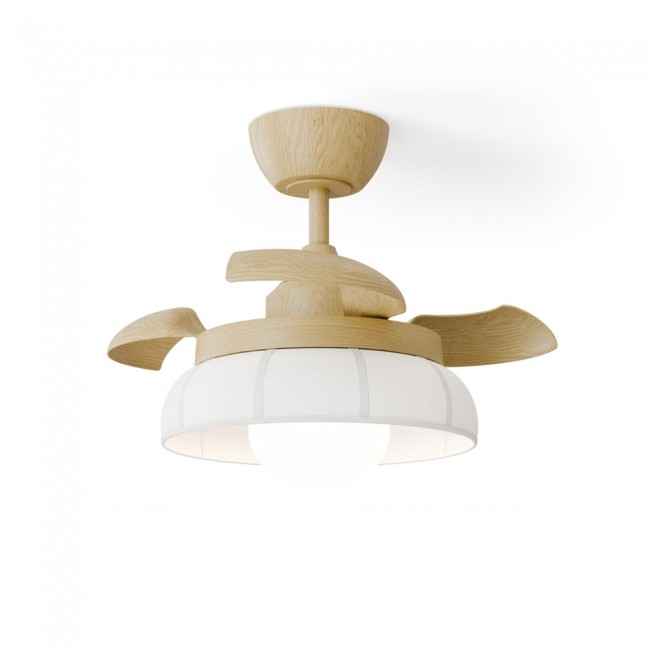 Ventilador LED aspas retráctiles Emma XS CCT Dim (12W)