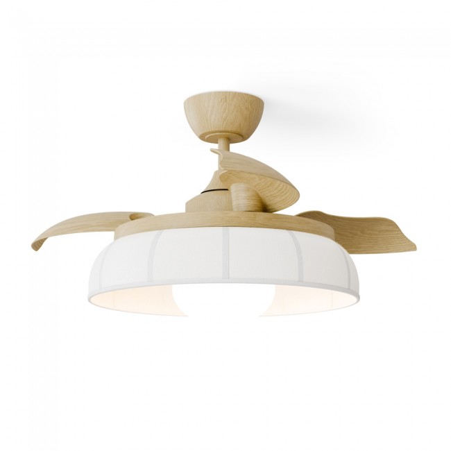 Ventilador LED aspas retráctiles Emma S CCT Dim (16W)