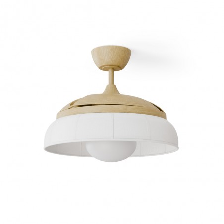 Ventilador LED aspas retráctiles Emma S CCT Dim (16W)