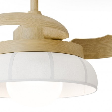 Ventilador LED aspas retráctiles Emma XS CCT Dim (12W)