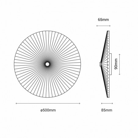 Aplique de pared LED Elena 50 (12W)