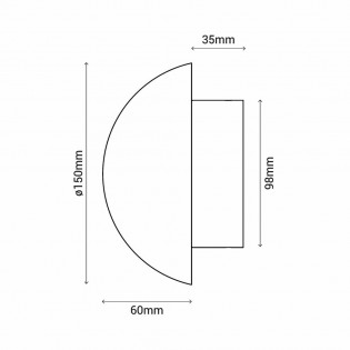 Aplique de pared LED Vita CCT (10W)