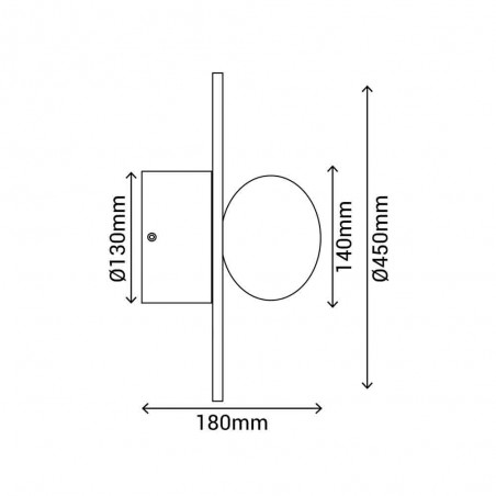 Wall lamp Candy 45