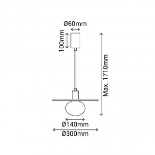 Pendant lamp Candy 30