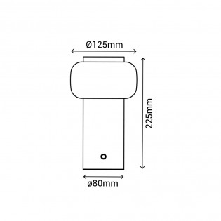 Rechargeable table lamp LED Mimo CCT Dim (2W)