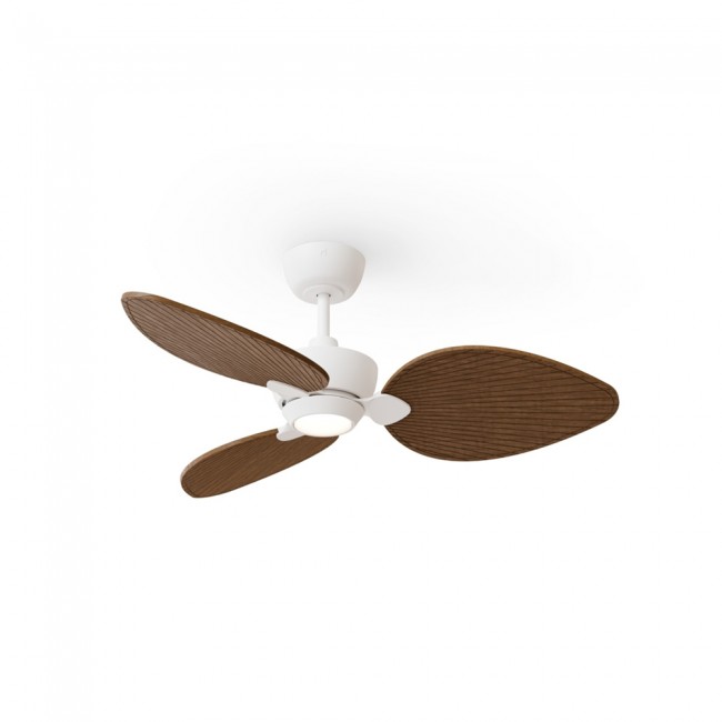 LED Ceiling Fan Alma 100 White 3 Blades CCT Dim (6.5W)
