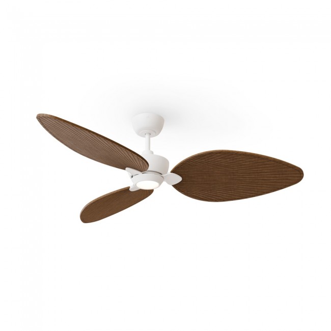 LED Ceiling Fan Alma 132 White 3 Blades CCT Dim (6.5W)