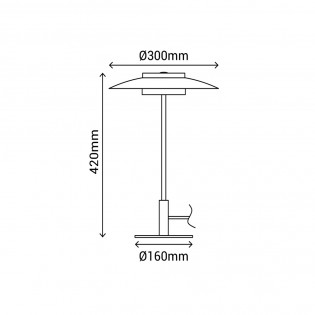 Table lamp LED Valentina II CCT (9W)