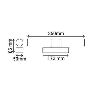 Aplique de pared LED para baños Egeo (6W)