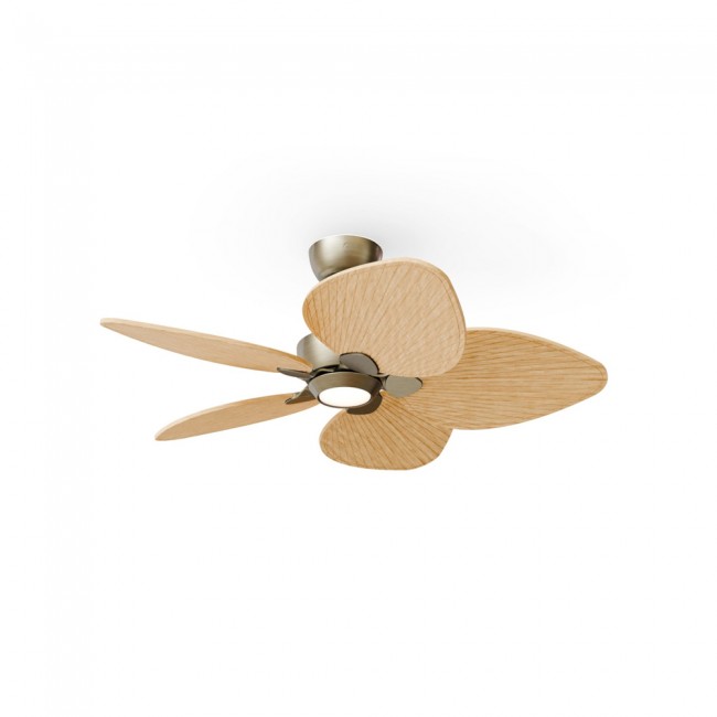 LED Ceiling Fan Alma 100 Brass 5 Blades CCT Dim (6.5W)