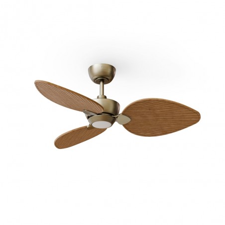 Ventilador LED Alma 100 Latón 3 Aspas CCT Dim (6.5W)