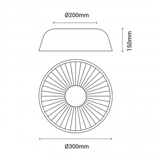 LED Ceiling Flush Light Victoria 30 CCT (12W)