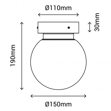 Bathroom's wall lamp Sena