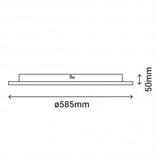 Plafón de techo LED Alba CCT (48W)