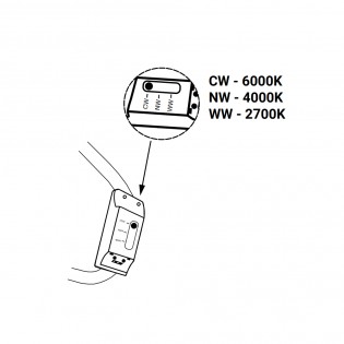 LED Ceiling Flush Light Alba CCT (96W)