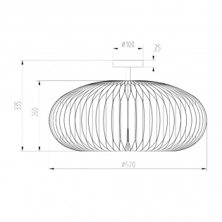 Plafón de techo Armoni