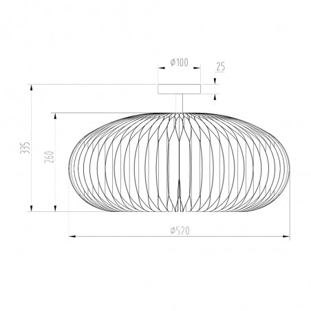 Plafón de techo Armoni
