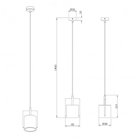 Pendant lamp Ninja B