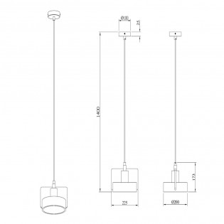 Pendant lamp Ninja C