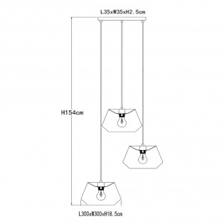 Ceiling lamp Jessica (3 lights)